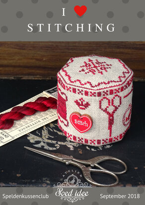 I love Stitching digital pattern - PDF download