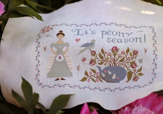 Its Peony Season - PDF - Stitches Through The Years