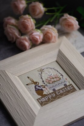 Happy Easter and Easter Bunny - PDF - Stitches Through The Years