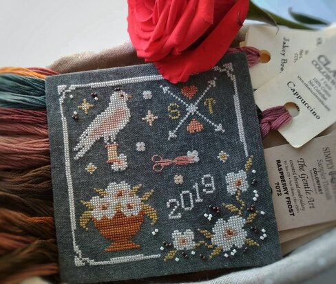 Bird and Flowers  - PDF - Stitches Through The Years