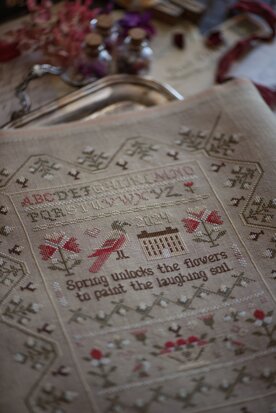 Spring Awakening Sampler - PRINT - Stitches Through The Years