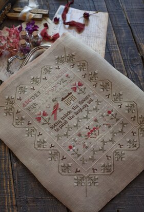 Spring Awakening Sampler - PRINT - Stitches Through The Years