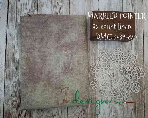 36 ct Marbled Pointer- xJudesign