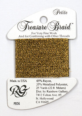 Petite Treasure Braid Antique Gold PB36