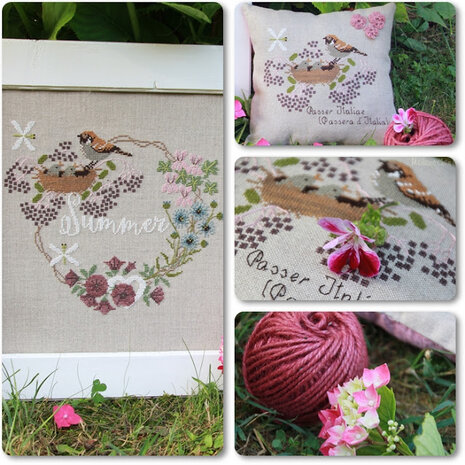 collage summer garland