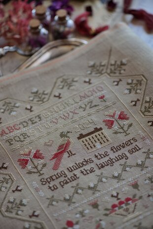 Spring Awakening Sampler - PRINT - Stitches Through The Years