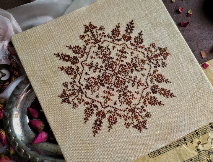 Lace and Caramel - PRINT - Stitches Through The Years