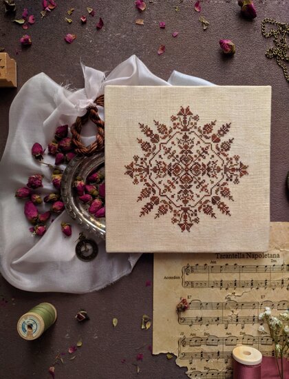 Lace and Caramel - PRINT - Stitches Through The Years