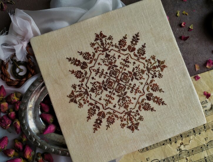 Lace and Caramel - PRINT - Stitches Through The Years
