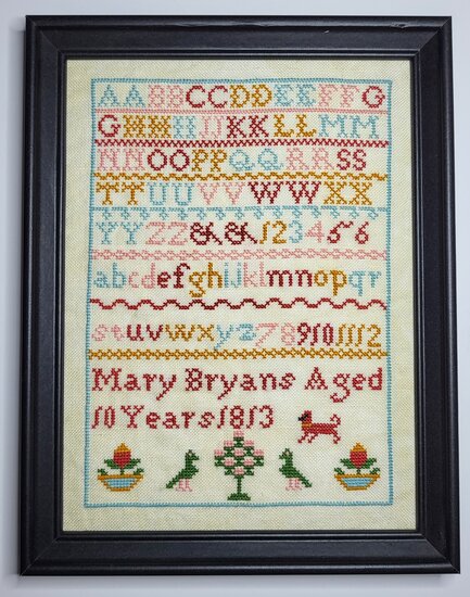 Mary Bryans sampler 1813