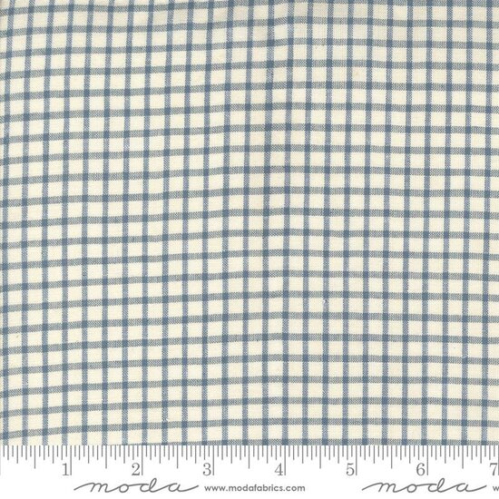 French General Woven Ginghams Woad Pearl 1/4" 12223-20