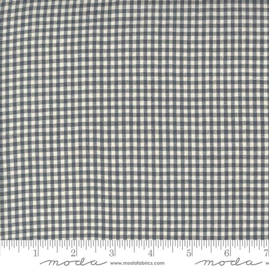 French General Woven Ginghams Indigo Pearl 3/16" 12223-24