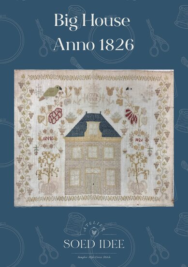 Digitaal patroon Big House Anno 1826