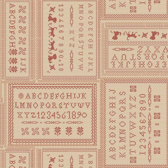 Sampler Patch Red R520923D