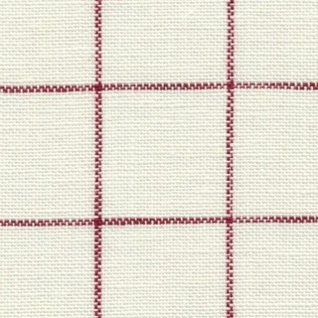 Zweigart Belfast Carré Wit/Rood