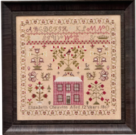 Elizabeth Cheavins 1869 Sampler & Pinwheel