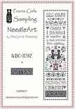 Cross stitching together- Marjorie Massey
