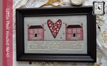 Little Pink Houses-Annie Beez Folk Art