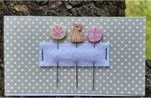 Cat PIN SET for Erica Michaels PURR BERRY Strawberry Project-Puntini Puntini