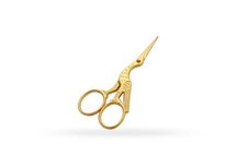 Premax Ooievaar schaar matgoud 9 cm