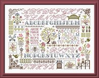 Sampler aux Fleurs - kleur