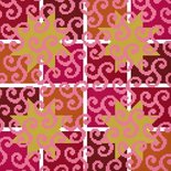 Sternennebel - Four Christmas stars - Historische Stickmuster