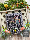 Here Comes Peter Cottontail- Stitching with the Housewives