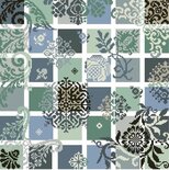 Die Farben des Wassers - Historische Stickmuster