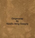 36 ct  Gingersnap -  Needle Bling Designs