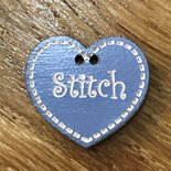 Blauw hartje Stitch