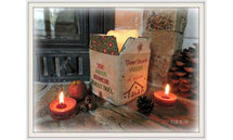 Photophore de Noël - Fleurs de Lin