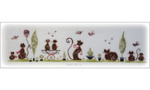 Farandole de chats- Fleurs de Lin