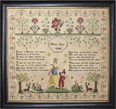 Martha James 1844- Hands Across the Sea Samplers