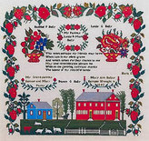 Mary Ann Baily 1842- Queenstown Sampler