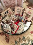 Festive Little Fobs -Barnyard - Heartstring Samplery