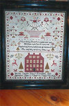 Sarah Casey Unwin 1848 Sampler- Chessie & Me