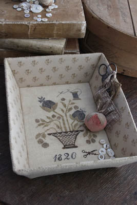 Pomegranet Sewing Tray -Stacy Nash