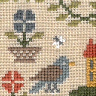 New Antique Sampler - Jardin Prive