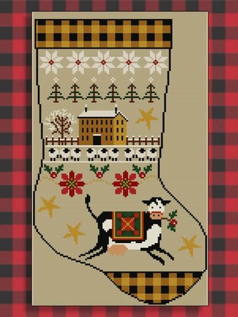 Rustic Christmas Series Stocking I - Twin Peak Primitives