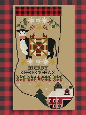 Rustic Christmas Series Stocking III - Twin Peak Primitives