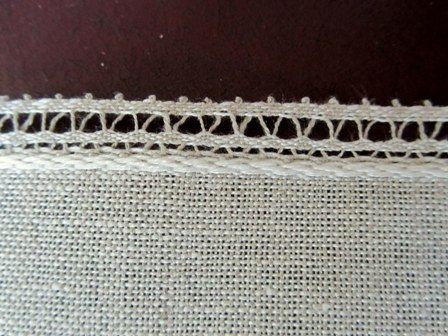 10 cm naturel/white kantrandje