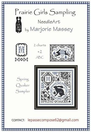 Spring quaker sampler 1- Marjorie Massey