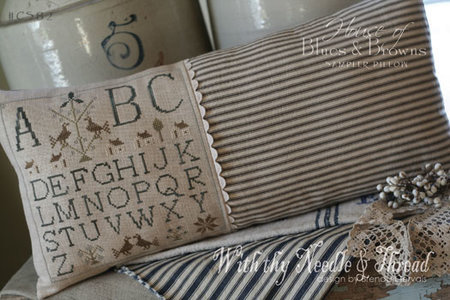 House of Blues & Browns Sampler- With Thy Needle and Thread