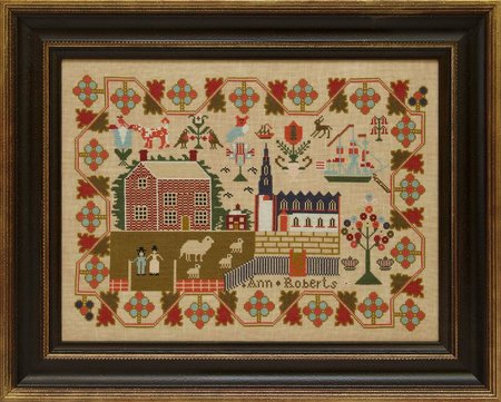 Ann Roberts c.1842- Hands Across the Sea Samplers