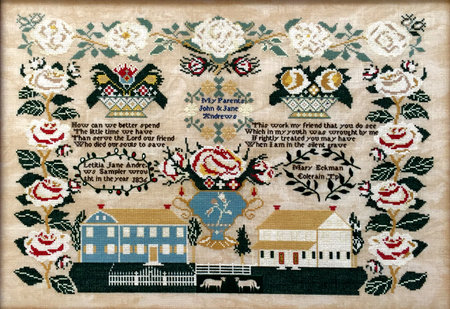 Letitia Jane Andrews 1836-Queenstown Sampler Designs