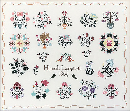 Hannah Longstreth 1805 -Queenstown Sampler Designs