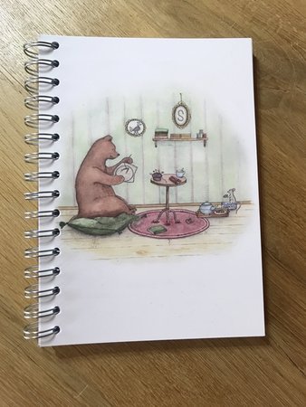 Notitieboek Bordurende Beer