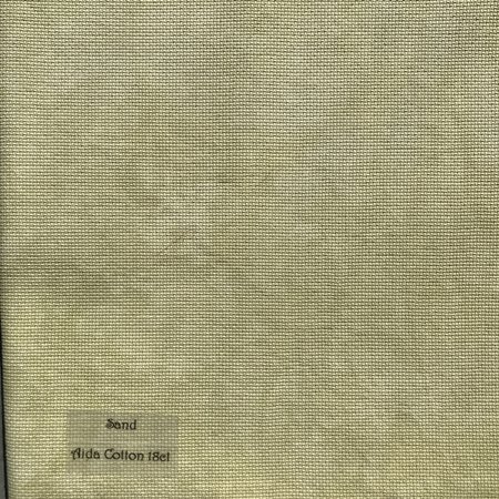 18 ct Aida Sand - Fiber on a Whim