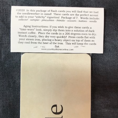 Needleworkers Flashcards - With thy Needle and Thread