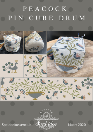 Speldenkussenclub XXV - Peacock Pin Cube Drum